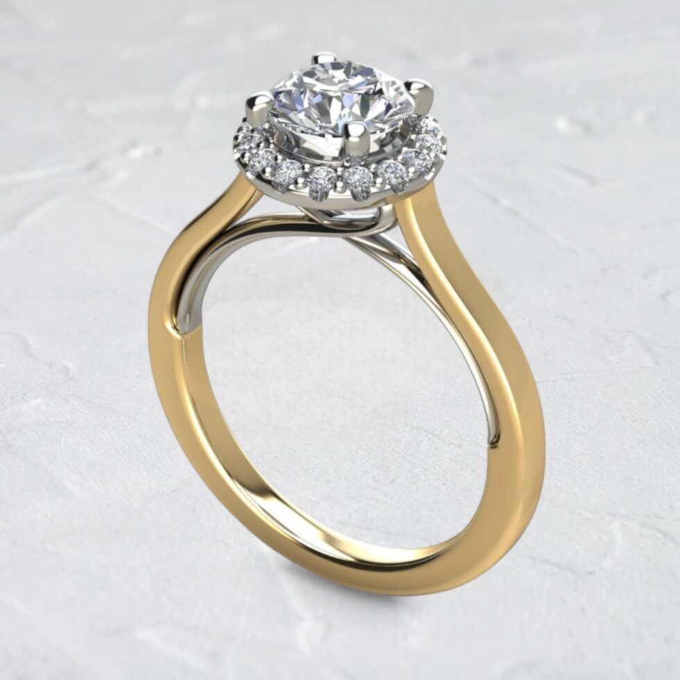 Modern-Two-Tone-Lab-Created-Round-Halo-Lab-Diamond-gold-Ring-ring