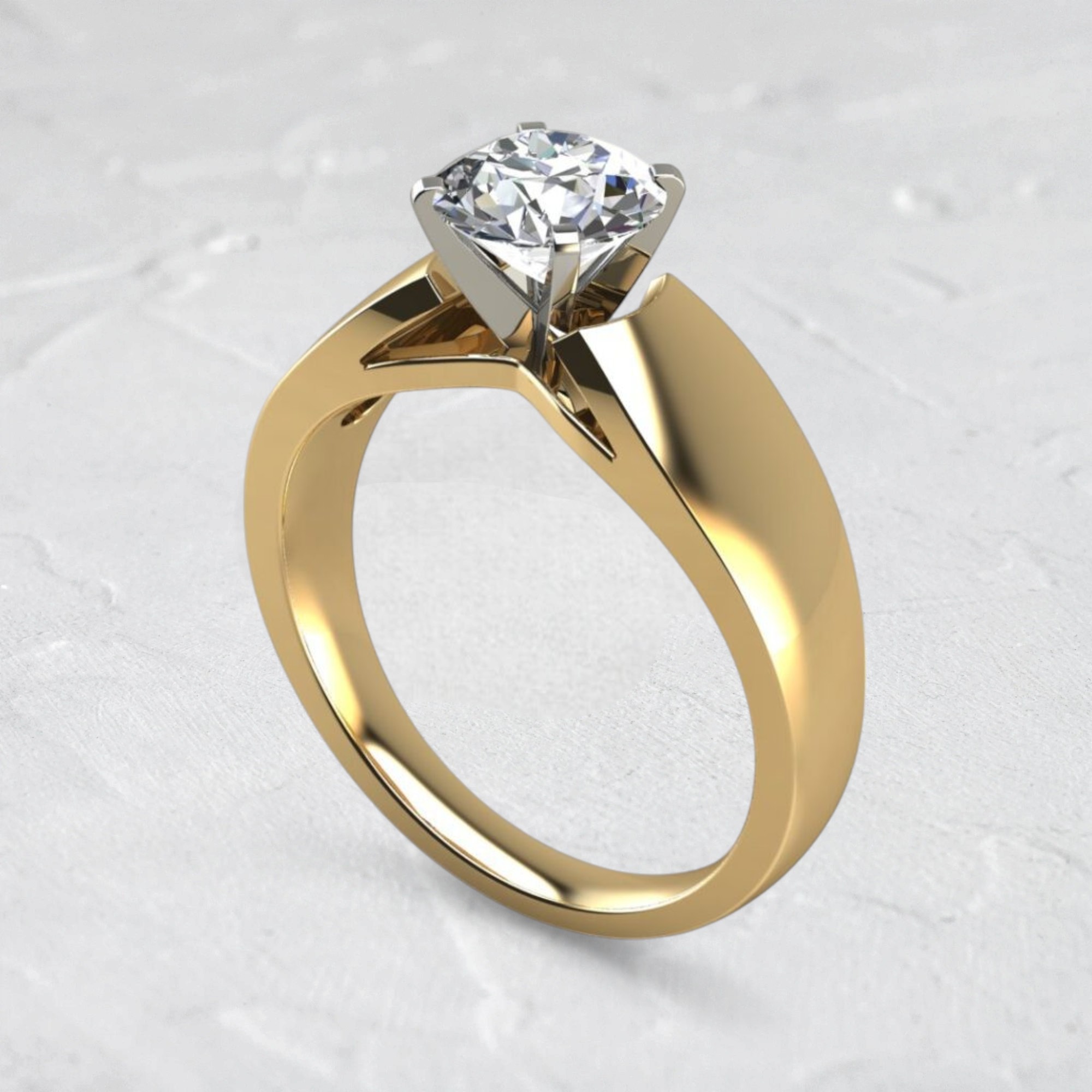 classic-wide-band-solitaire-round-moissanite-gold-ring-sarlyn