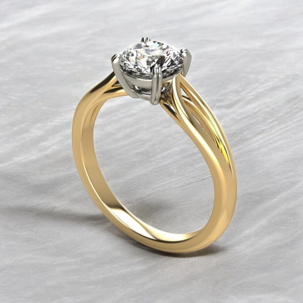 elegant-round-moissanite-solitaire-double-split-shank-ring-sarlyn