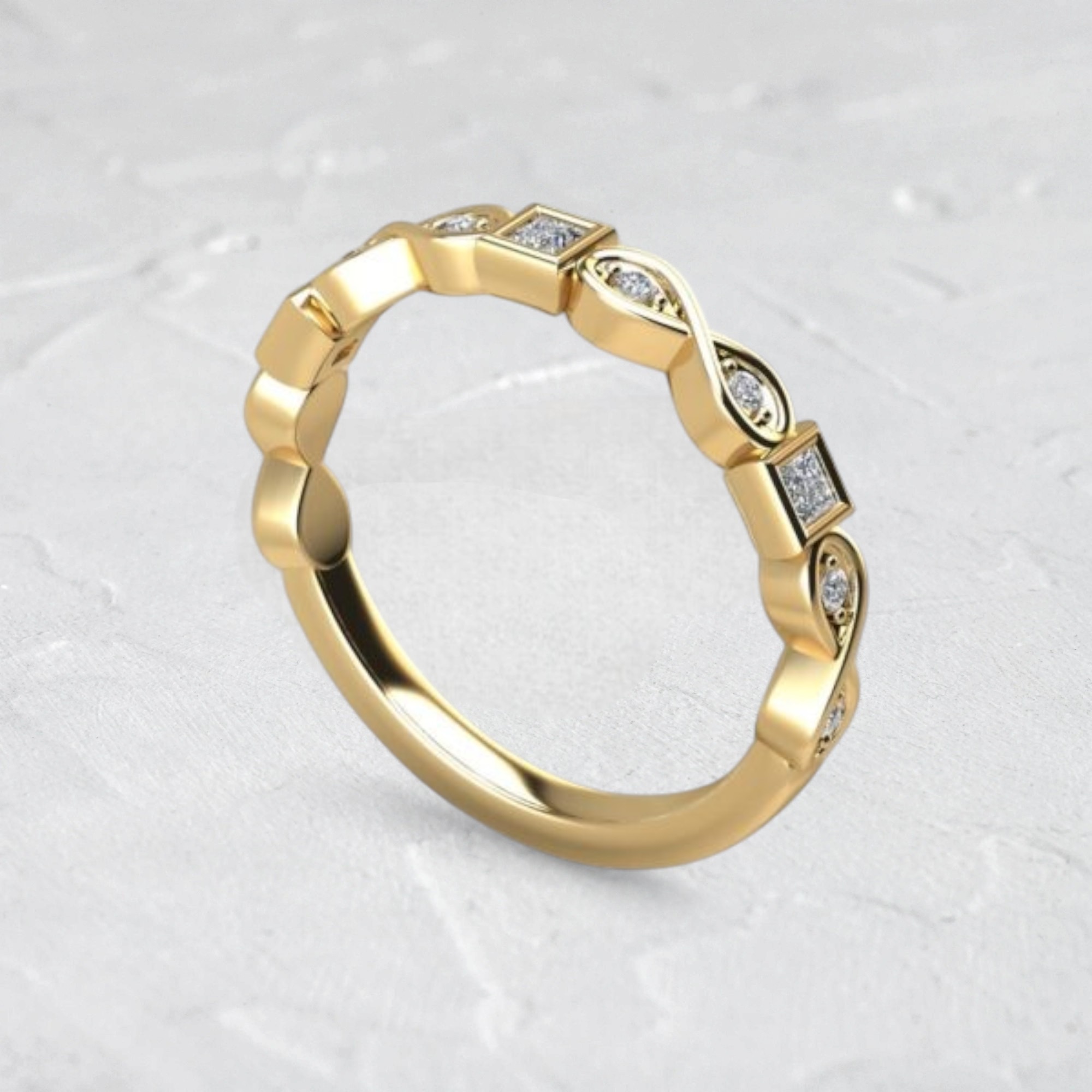 lab-created-0.15ct-infinity-princess-cut-diamonds-band-ring-sarlyn