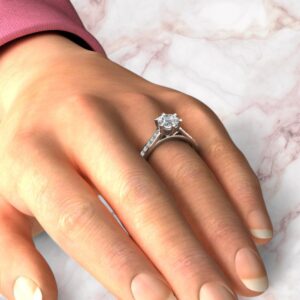 lab-created-round-cut-diamond-6-prong-cathedral-engagement-ring