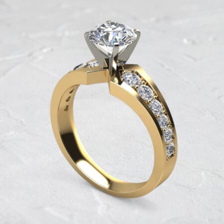 lab-created-round-cut-diamond-graduated-engagement-ring
