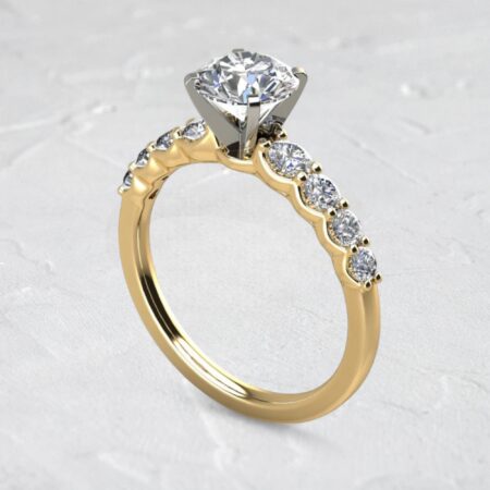 lab-created-round-cut-diamond-graduated-shared-prong-engagement-ring