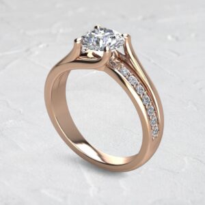 lab-created-round-cut-diamond-split-plain-shank-engagement-ring