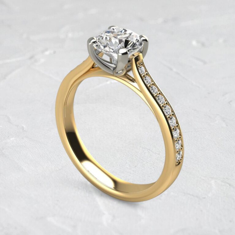 lab-created-round-cut-diamond-tall-cathedral-engagement-ring