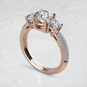lab-created-three-stone-micro-pave-round-cut-diamond-ring-sarlyn