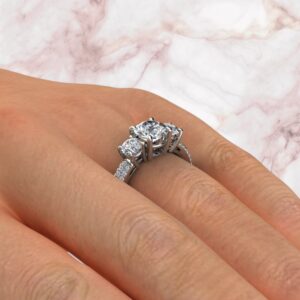 lab-created-three-stone-micro-pave-round-cut-diamond-ring-sarlyn