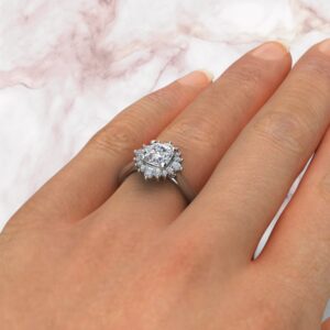cathedral-halo-graduated-cushion-cut-moissanite-engagement-ring-sarlyn-model-3