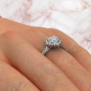 geeky-graduated-halo-cushion-cut-moissanite-engagement-ring-sarlyn-model-3