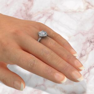 geeky-graduated-halo-cushion-cut-moissanite-engagement-ring-sarlyn-model-4