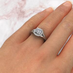 halo-split-shank-cushion-cut-moissanite-engagement-ring-sarlyn-model-2
