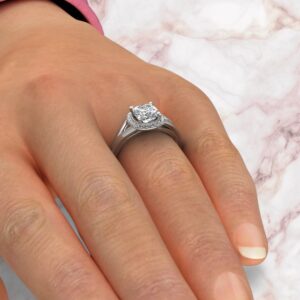 halo-split-shank-cushion-cut-moissanite-engagement-ring-sarlyn-model-4