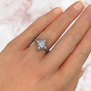 moissanite-cushion-cut-vintage-halo-solitaire-engagement-ring-sarlyn-model-3
