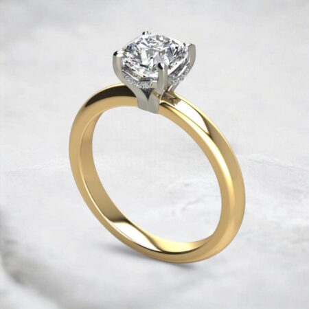 moissanite-solitaire-cushion-cut-hidden-halo-engagement-ring-yellow-gold-sarlyn