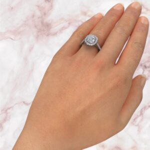 poised-cushion-cut-floating-halo-moissanite-engagement-ring-sarlyn-model-1