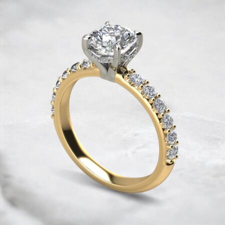 precious-cushion-cut-hidden-halo-moissanite-engagement-ring-yellow-gold-sarlyn