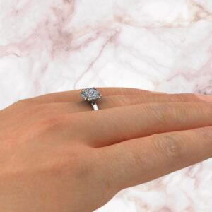 solitaire-cushion-cut-moissanite-floral-halo-engagement-ring-sarlyn-model-2