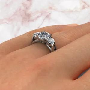 3-stone-moissanite-split-shank-cushion-cut-engagement-ring-sarlyn-model-2