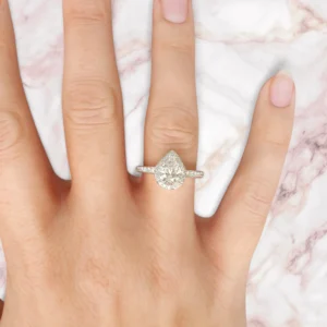 classic-halo-cathedral-pear-cut-moissanite-engagement-ring-sarlyn-model-2
