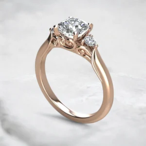 classic-three-stone-cushion-cut-moissanite-engagement-ring-rose-gold-sarlyn