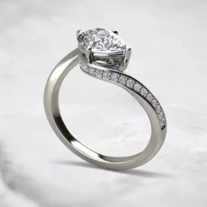 pear-cut-moissanite-diamond-wrapped-engagement-ring-white-gold-sarlyn