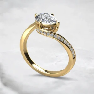pear-cut-moissanite-diamond-wrapped-engagement-ring-yellow-gold-sarlyn