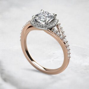 separate-shank-halo-moissanite-cushion-cut-engagement-ring-rose-gold-sarlyn