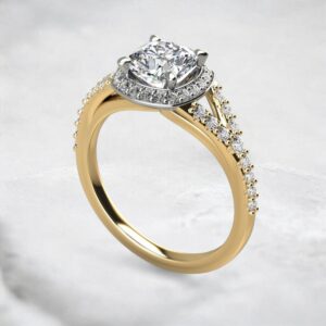 separate-shank-halo-moissanite-cushion-cut-engagement-ring-yellow-gold-sarlyn