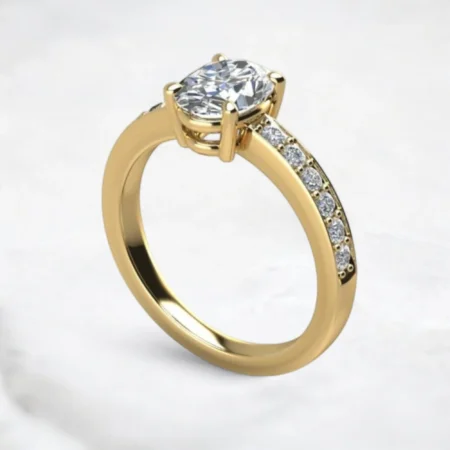 Moissanite-Large-Band-Oval-Cut-Engagement-Gold-Ring -sarlyn-2