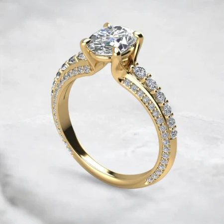 Moissanite-Oval-Cut-Three-Side-Stone-Engagement-Gold-Ring-Sarlyn-3