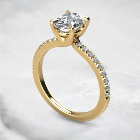 Moissanite-Large-Band-Oval-Cut-Engagement-Gold-Ring -sarlyn