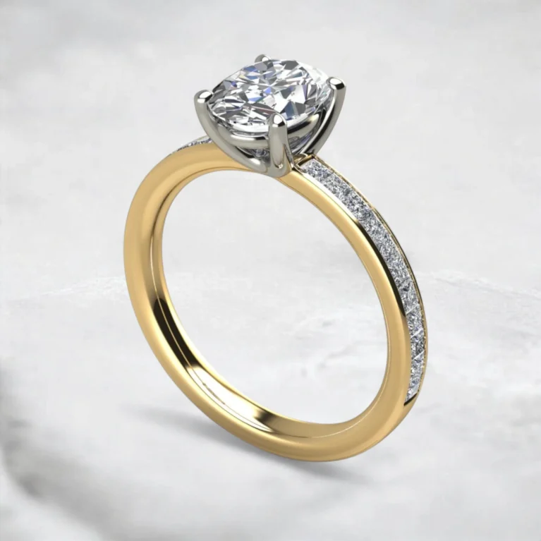 oval-cut-moissanite-princess-channel-set-engagement-ring-yellow-gold-sarlyn