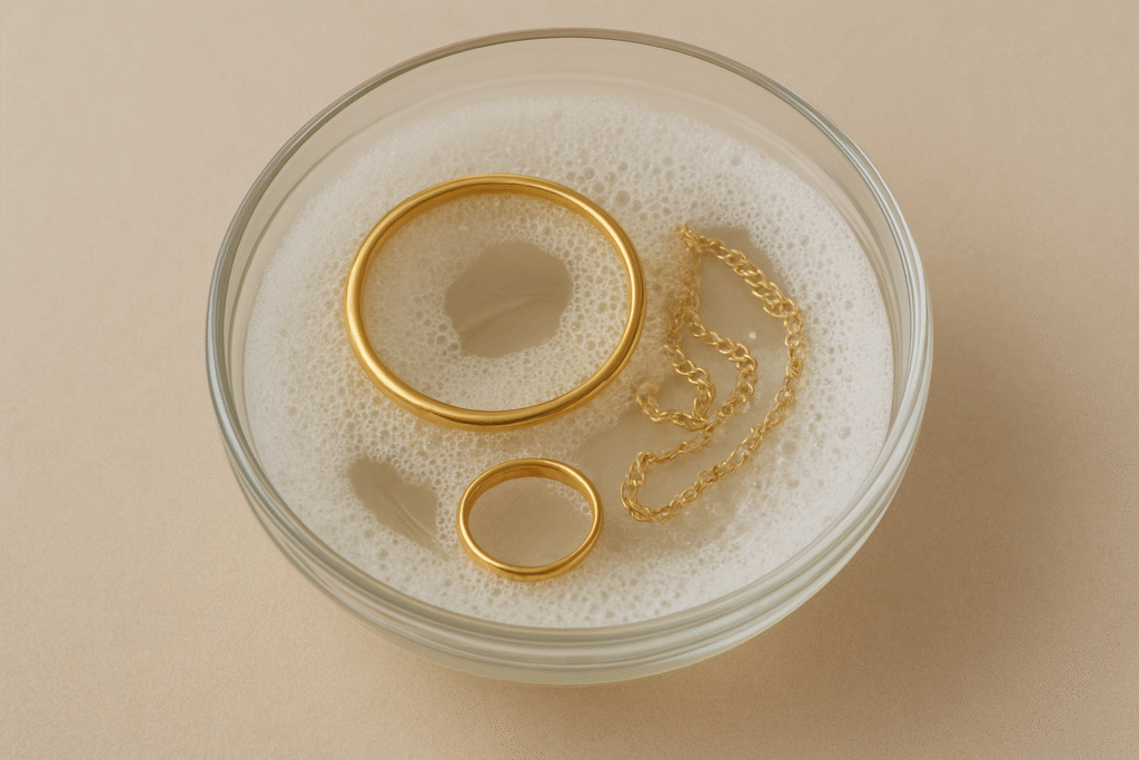 this-is-demo-jewellery-soaking-in-glass-bowl-with-mild-soap-water