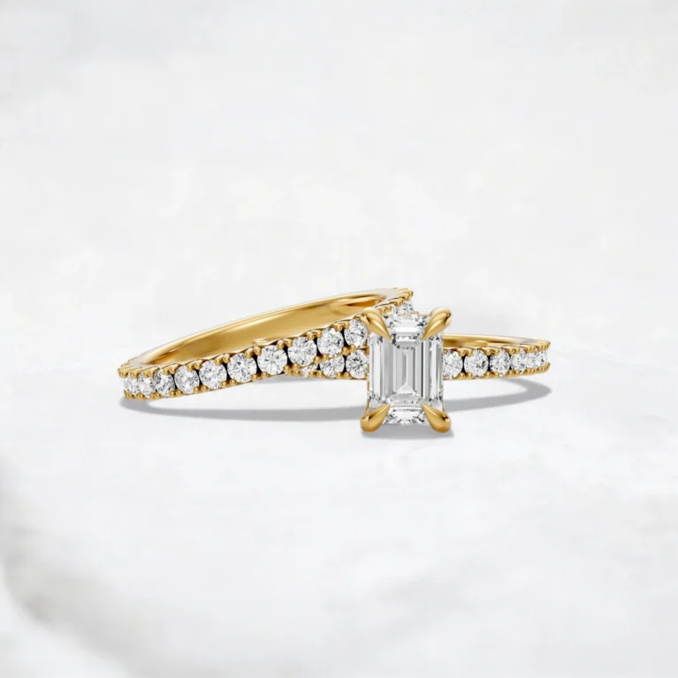 classic-emerald-cut-diamond-ring-set-with-vintage-charm-sarlyn-1