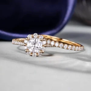 round-cut-moissanite-diamond-vintage-bridal-ring-set-sarlyn-4