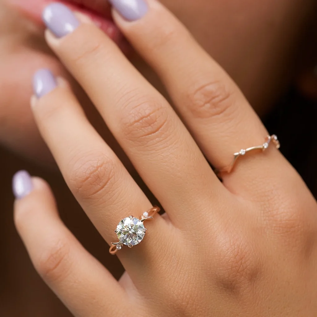 best-handmade-moissanite-and-lab-grown-diamond-engagement-ring-sarlyn-7