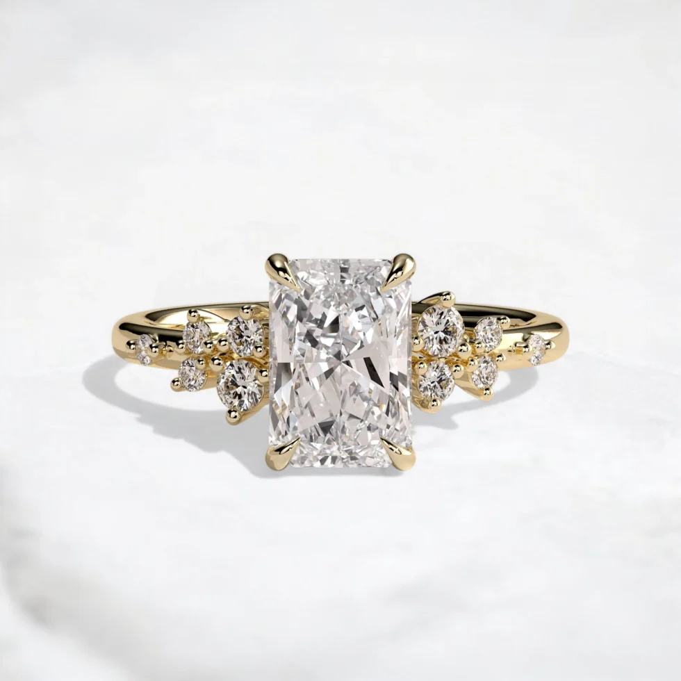 2ct-radiant-cut-cluster-diamond-engagement-ring-1