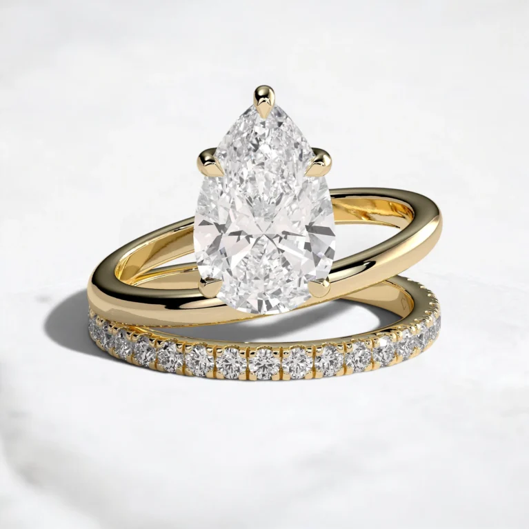 2ct-pear-cut-diamond-plain-and-pave-band-engagement-ring-1