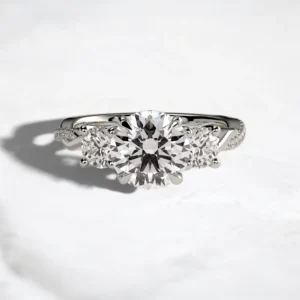 three-stone-round-cut-diamond-twisted-pave-band-engagement-ring-9