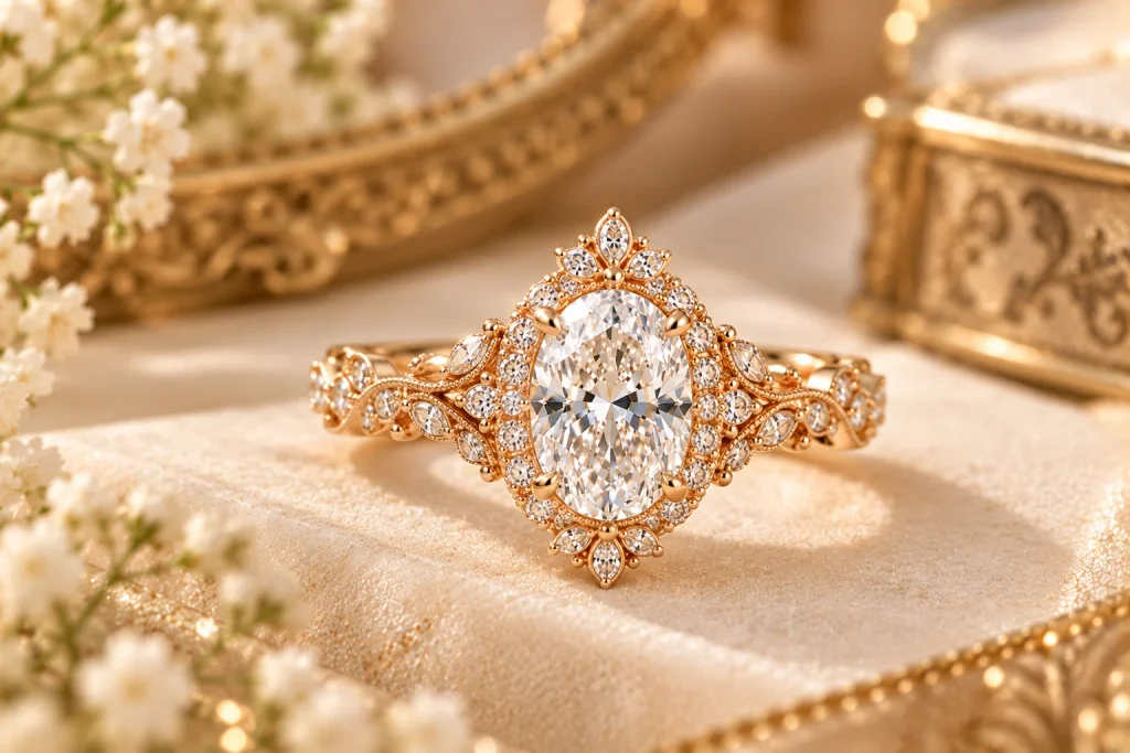 vintage-moissanite-engagement-ring